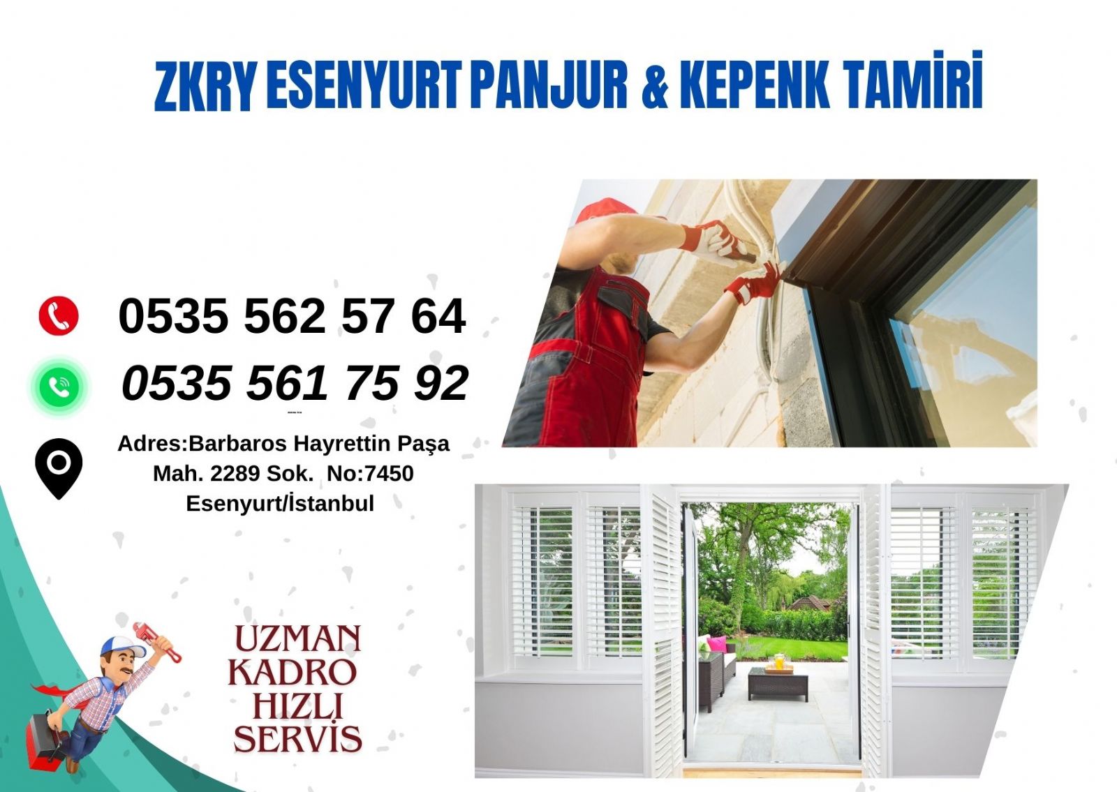 Esenyurt  panjur ve Kepenk Tamiri